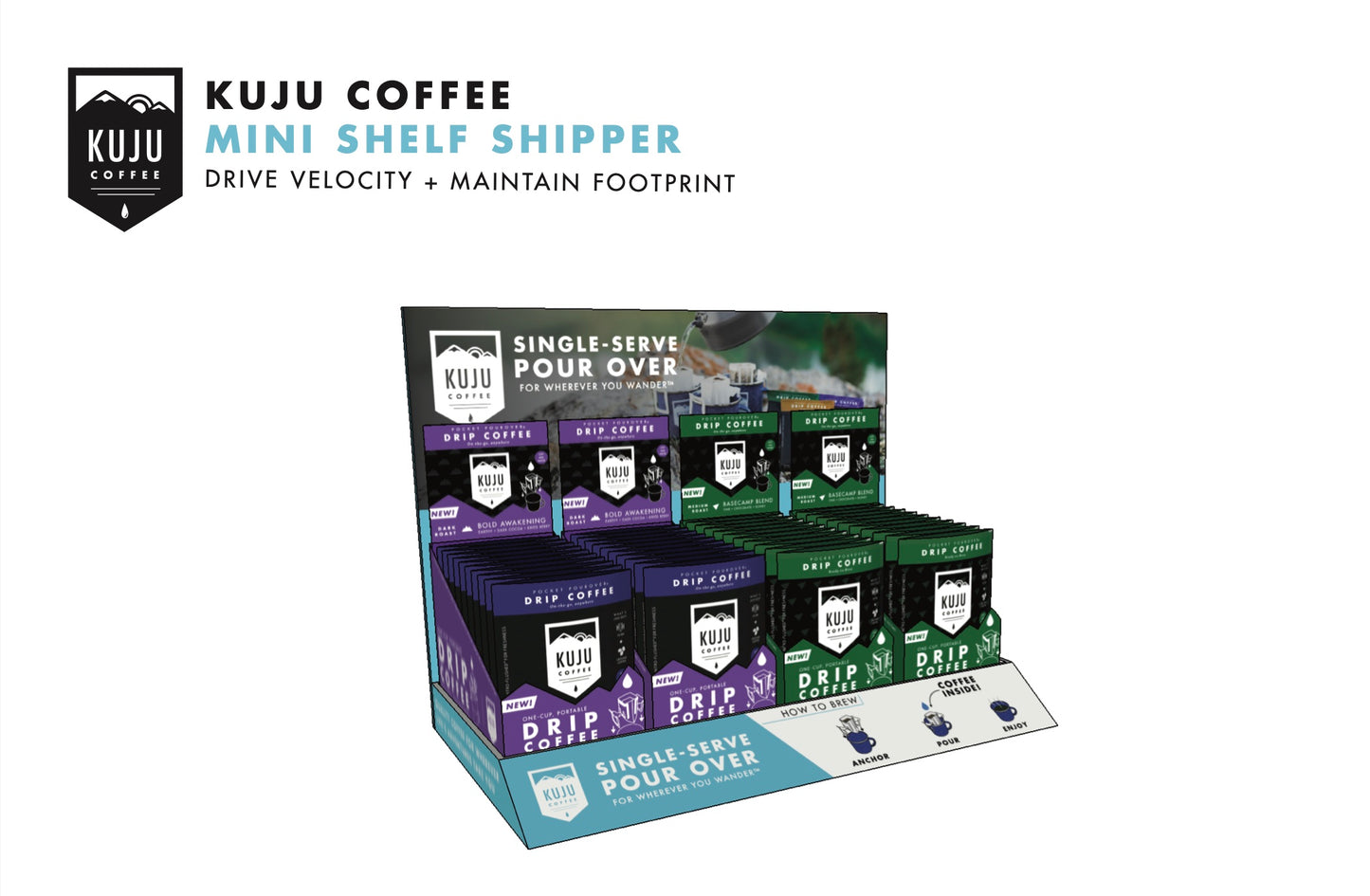 Kuju Coffee Shelf & Countertop Display